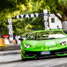 Goodwood Festival of Speed Rennwagen auf der Strecke